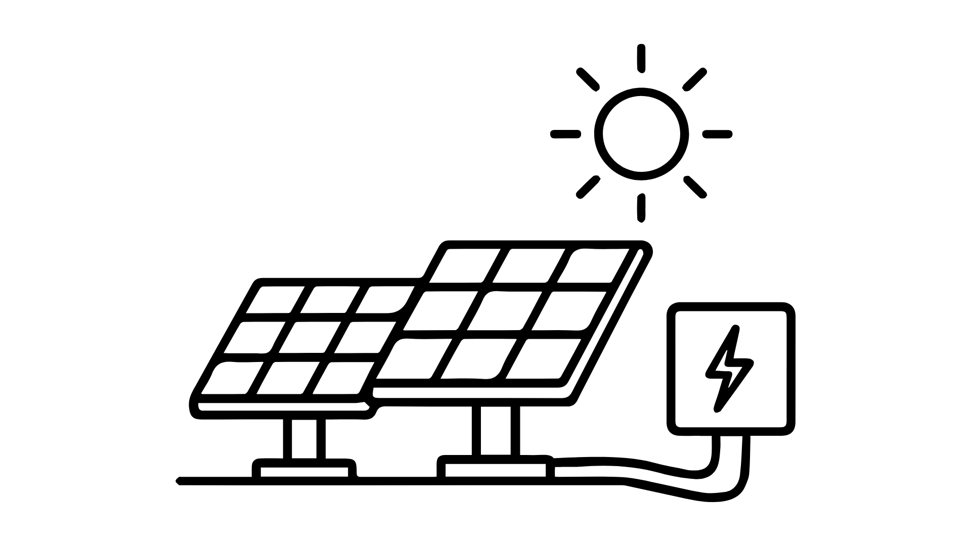 Panel solar de fondo